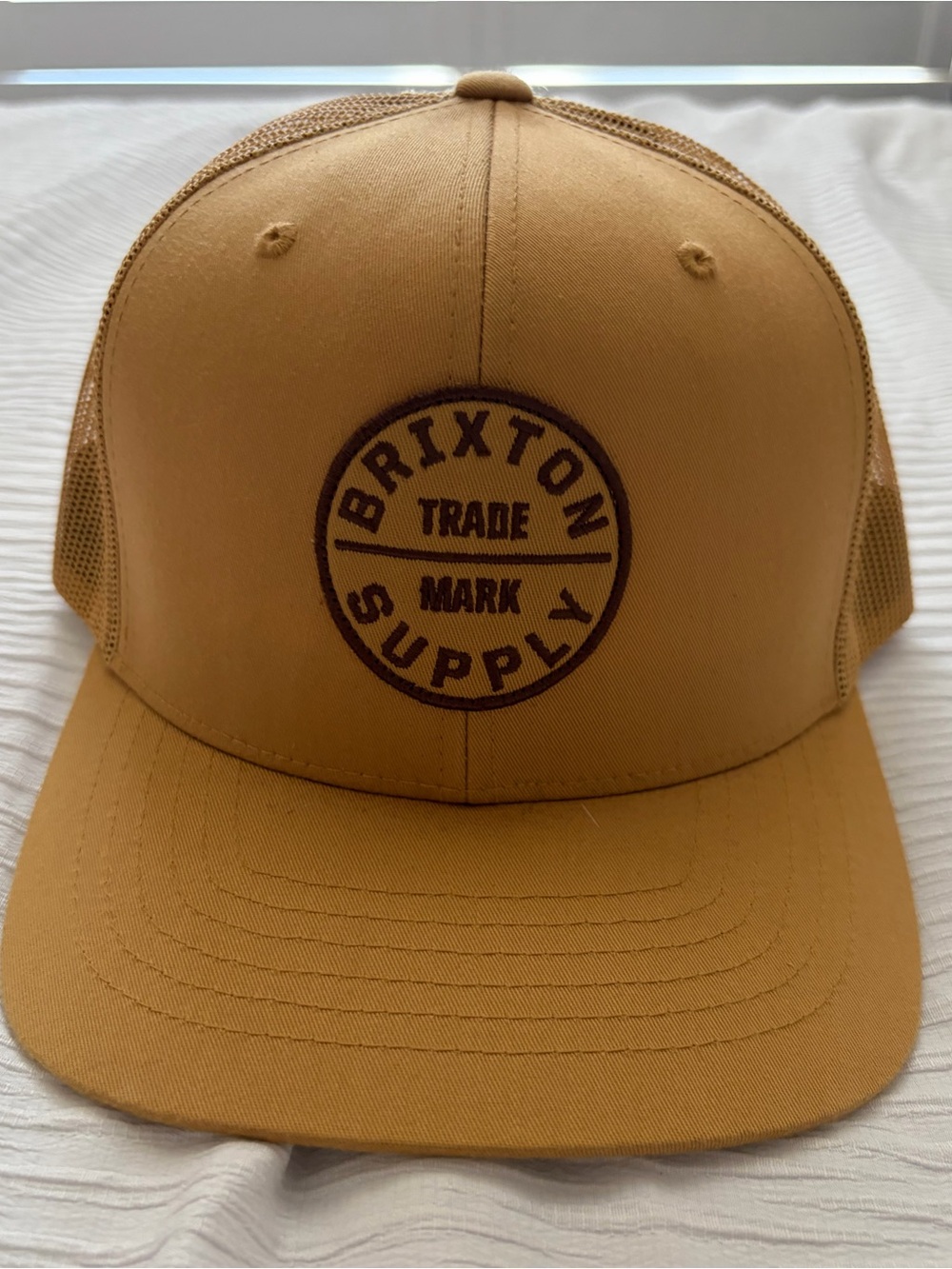 Brixton Logo Trucker Hat - Mustard